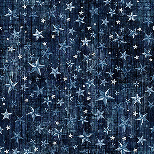 Quilting Treasures Fabrics American Country Dan Morris Navy Blue American Flag Stars