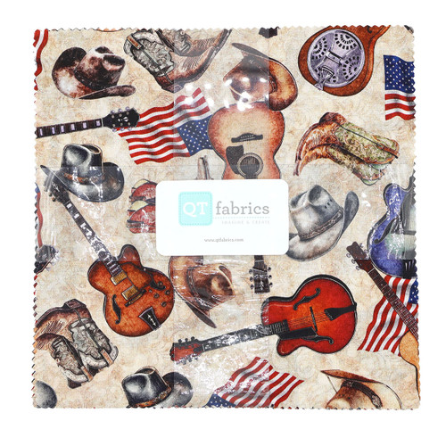 Quilting Treasures Fabrics American Country Dan Morris Layer Cake Ten Inch Squares