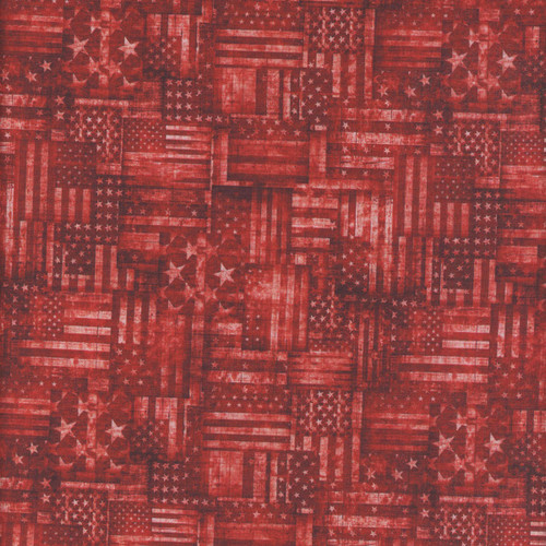 Quilting Treasures Fabrics American Country Dan Morris Re Tonal American Flag Patchwork