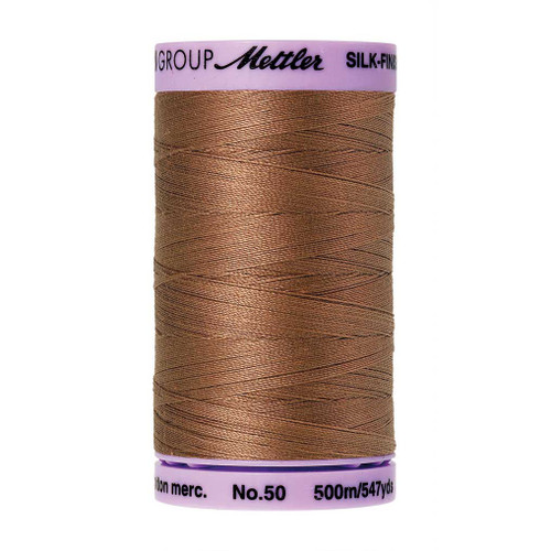 Mettler 50 Weight Silk Finish Cotton Thread  547 yards Walnut