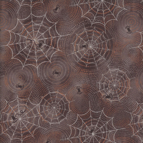 Windham Fabrics Midnight Hollow Jennifer Lambein Spider Maze Soot