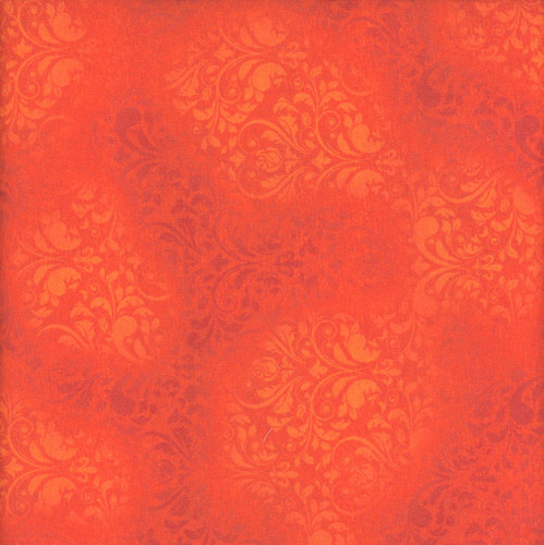 Windham Fabrics Midnight Hollow Jennifer Lambein Damask Fiery