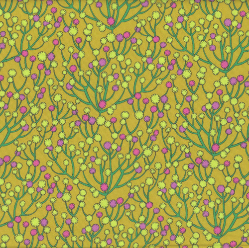 Windham Fabrics Sunshine Sally Kelly Huckleberry Chartreuse
