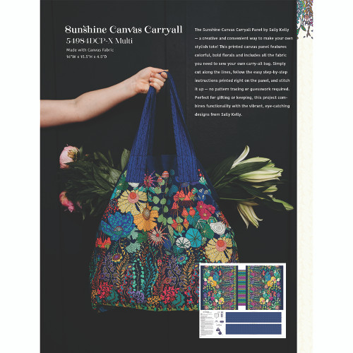 Windham Fabrics Sunshine Sally Kelly Bag Panel Multi