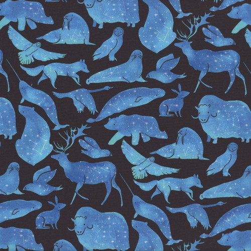 Dear Stella Fabrics Northern Skies Star Animals Multi