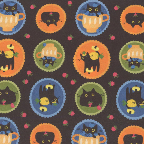 Dear Stella Fabrics Furruit Platter Purrfect Pawfait Oil