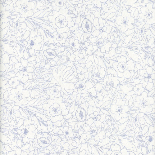 Dear Stella Fabrics Primavera Dawn Shadow Egret