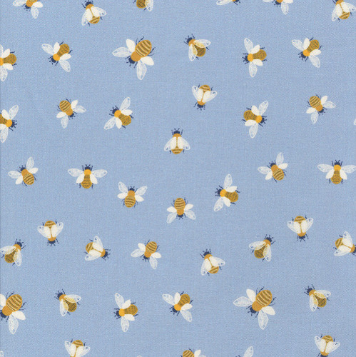 Dear Stella Fabrics To Bee Or Not To Bee Buzzing Celeste