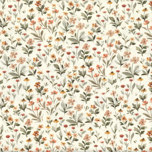 Dear Stella Fabrics Fall In Love Flower Power Cream