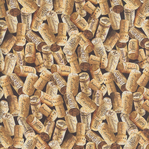 Timeless Treasures Fabrics Wine Tasting Wine Corks Cork