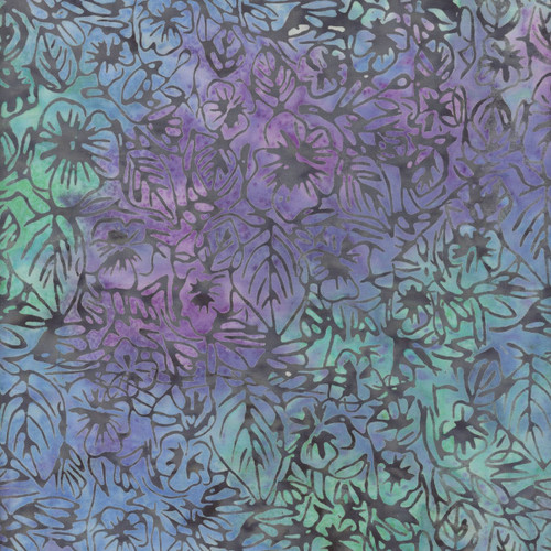 Timeless Treasures Fabrics Tonga Batiks 108 Inch Wide Quilt Back Packed Floral Surf