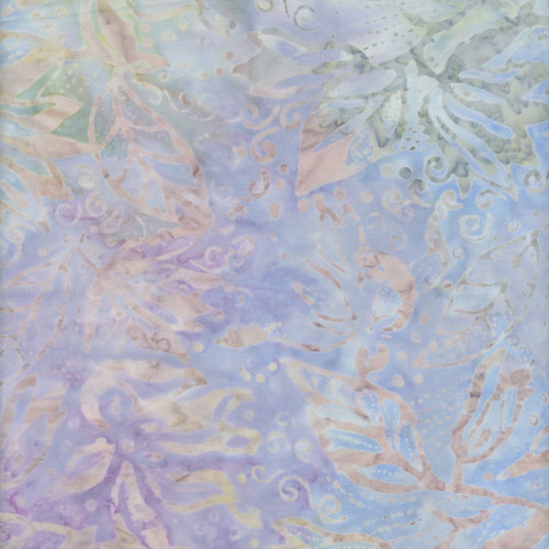 Timeless Treasures Fabrics Tonga Batiks 108 Inch Wide Quilt Back Aquatic Floral Pastel