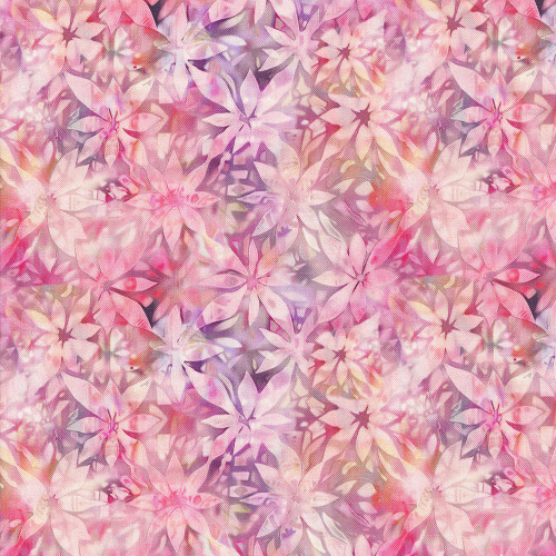Timeless Treasures Fabrics Calico Cat Shadow Floral Texture Pink