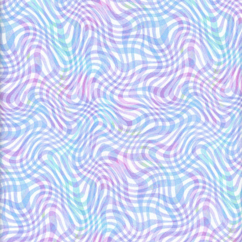 Timeless Treasures Fabrics Hydrangea Dream Wavy Plaid Swirl Lilac