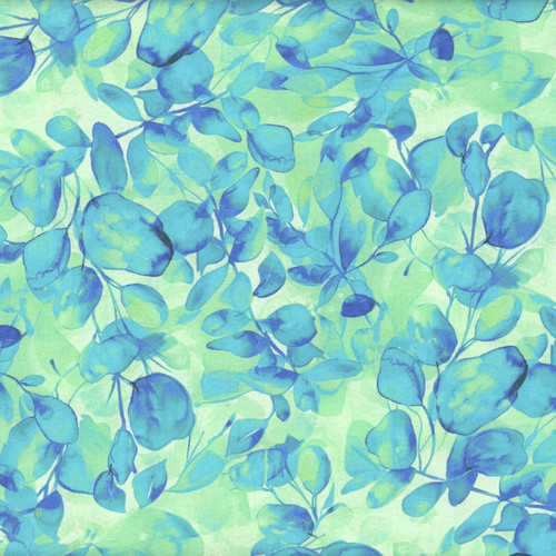 Timeless Treasures Fabrics Hydrangea Dream Hydrangea Leaf Green