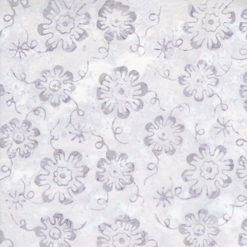 Timeless Treasures Fabrics Tonga Batiks Mermaid Floating Flowers Rain