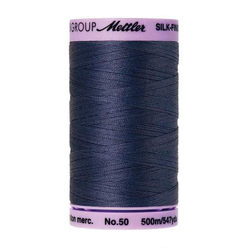 Mettler 50 Weight Silk Finish Cotton Thread  547 yards True Navy