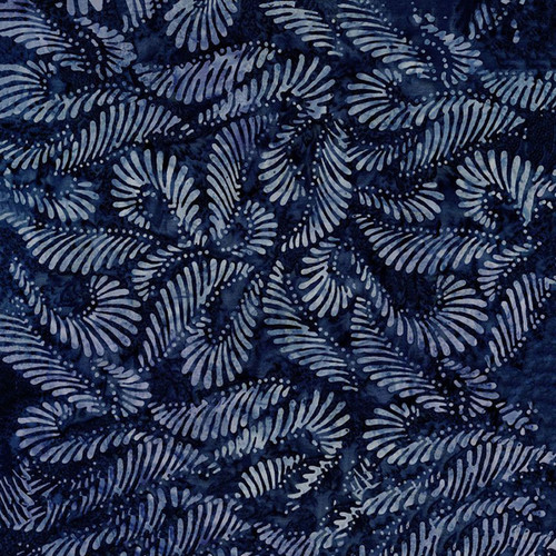 Timeless Treasures Fabrics Tonga Batiks Riverside Ferns Storm