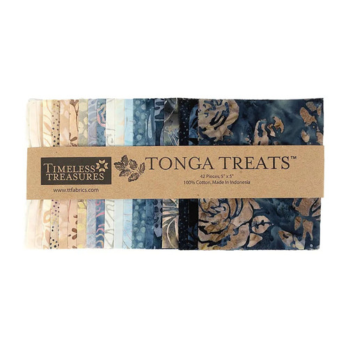 Timeless Treasures Fabrics Tonga Batiks Riverside Charm Pack 42 Five Inch Squares Riverside