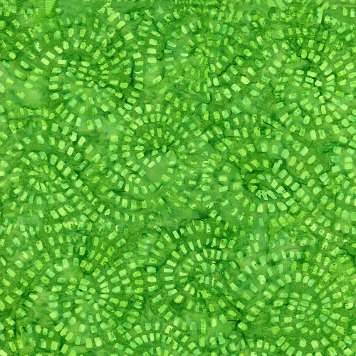Timeless Treasures Fabrics Tonga Batiks Fandango Mosaic Swirl Grass