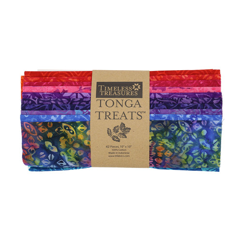 Timeless Treasures Fabrics Tonga Batiks Fandango Layer Cake 42 Ten Inch Squares Fandango