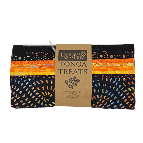 Timeless Treasures Fabrics Tonga Batiks Raven Layer Cake 42 Ten Inch Squares Raven