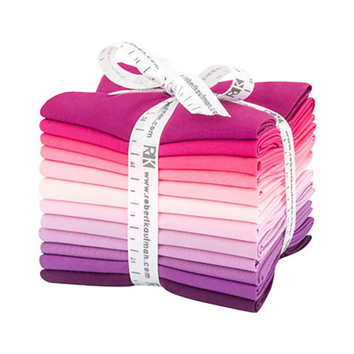Robert Kaufman Fabrics Kona Cotton Pre Cuts 12 Fat Quarters Wildberry