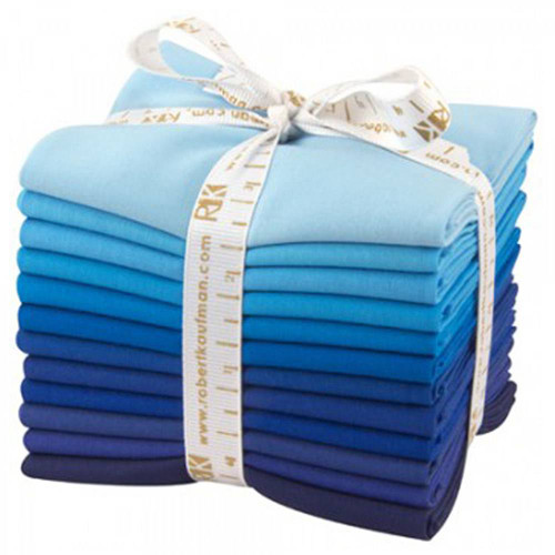 Robert Kaufman Fabrics Kona Cotton Pre Cuts 12 Fat Quarters Sky Gazer