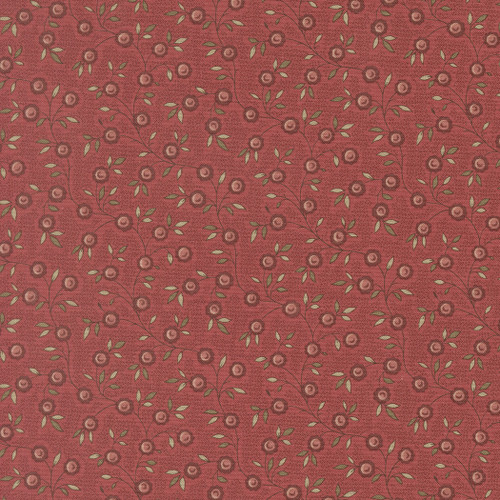 Moda Fabrics Fleur De Paris French General Topiare Floral Vine Garance Red Tan