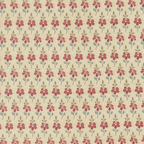Moda Fabrics Fleur De Paris French General Paquerette Floral Plaid Pearl Cream Red