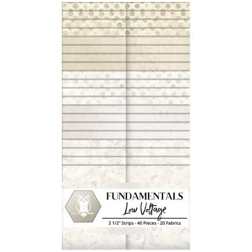Lumin Fabrics White Owl Fundamentals Low Voltage Strip Pack White Cream Grey Fabric Strips