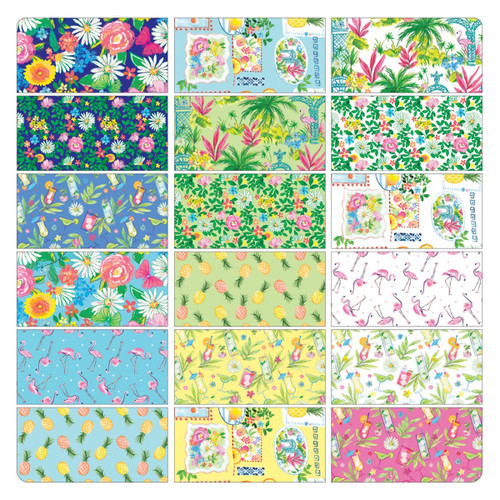 Benartex Fabrics Tropical Splash Layer Cake Ten Inch Squares