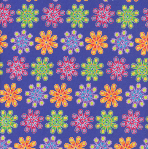 Benartex Fabrics Kaleidoscope Dark Blue Kaleidoscope