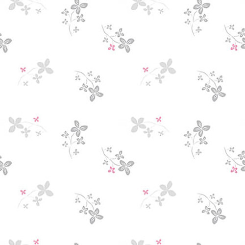Blank Quilting Fabrics Lower the Volume White Floral