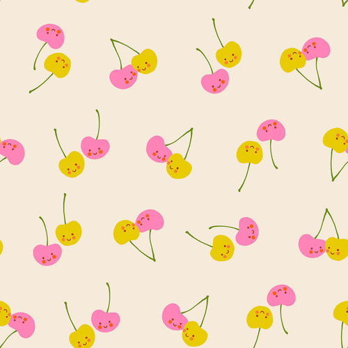 Moda Fabrics Trinketry Ruby Star Society Melody Miller Retro Kitchen Cherry Friends Natural Cream