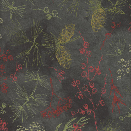 Studio E Fabrics Good Natured 108 Inch Wide Quilt Backing Tree Bits Smoke
