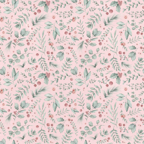 Studio E Fabrics Just a Dusting Michelle Austin Holiday Foliage Champagne