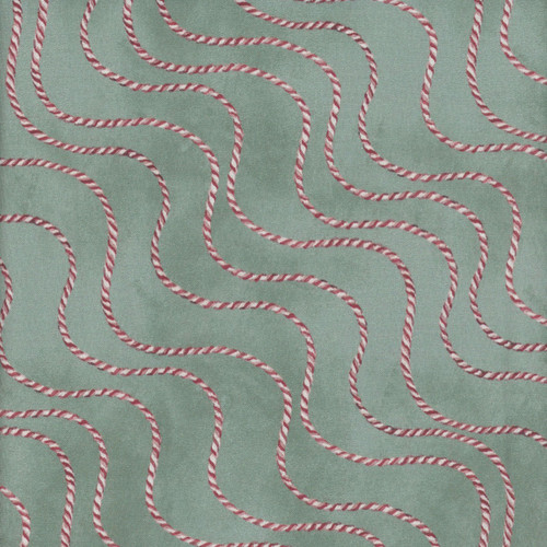 Studio E Fabrics Just a Dusting Michelle Austin Candy Cane Twine Moss