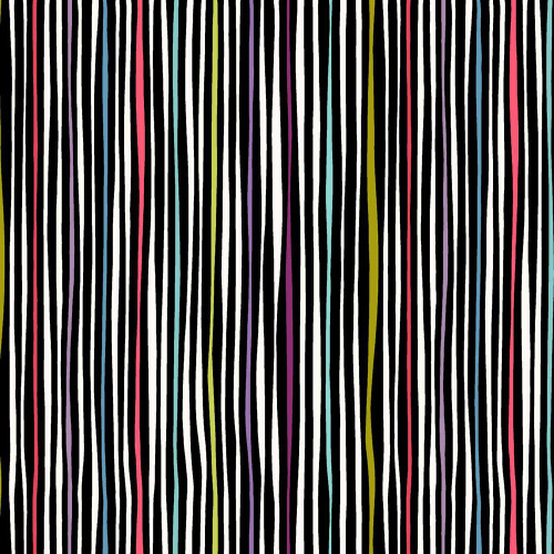 Studio E Fabrics Meow Mix Timna Tarr Line Black Multi-