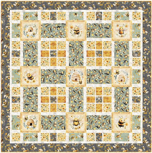 Quilting Treasures Fabrics Buzz, Buzz, Buzz Dan Morris Sweet Maze Quilt Kit