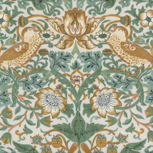 FreeSpirit Fabrics Buttermere William Morris & Co Strawberry Thief Mint