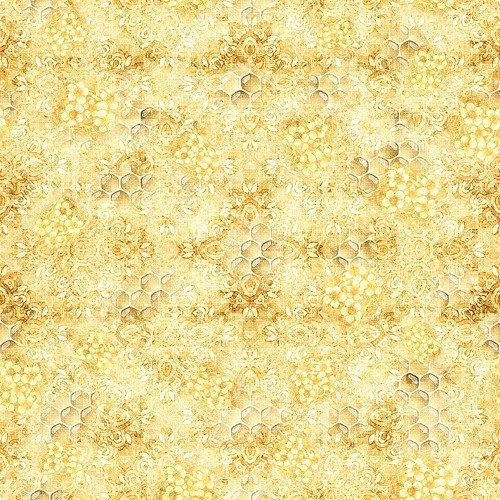 Quilting Treasures Fabrics Buzz, Buzz, Buzz Dan Morris Sunny Yellow Honey Comb