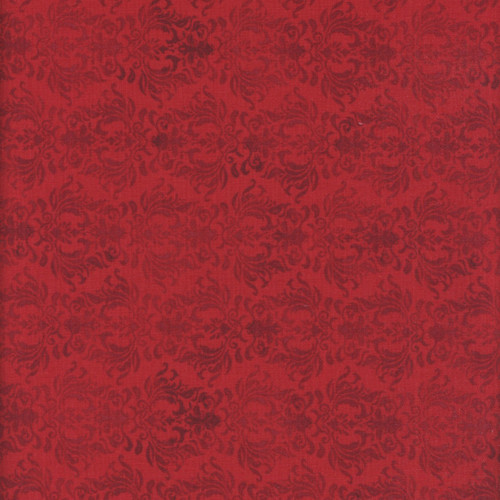 Wilmington Prints Cardinal Charm Susan Winget Damask Red