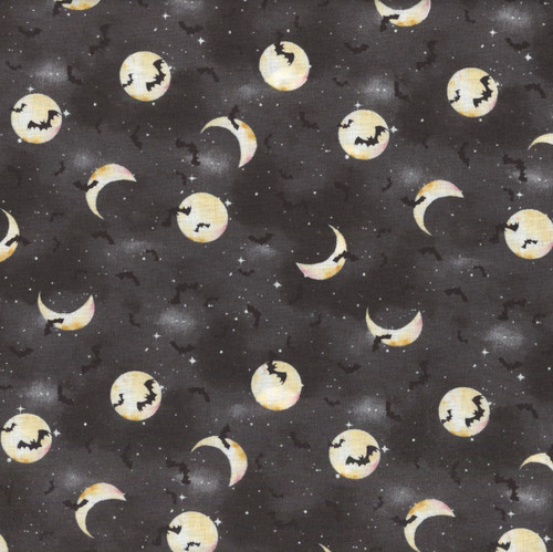 Wilmington Prints Spooky Tails Nancy Mink Bats Black