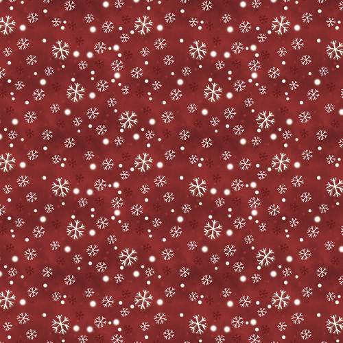 Wilmington Prints The Jolly North Anne Tavoletti Snowflakes Red