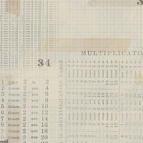 Free Spirit Fabrics Memoranda 3 Tim Holtz Eclectic Elements Multiplication Tables Multi