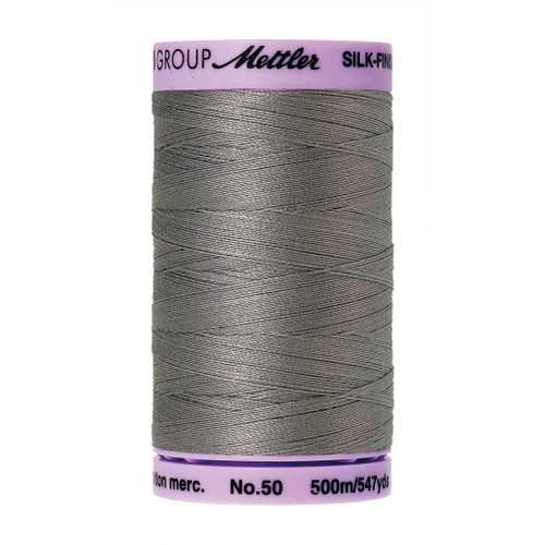 Mettler 50 Weight Silk Finish Cotton Thread  547 yards Rain Cloud