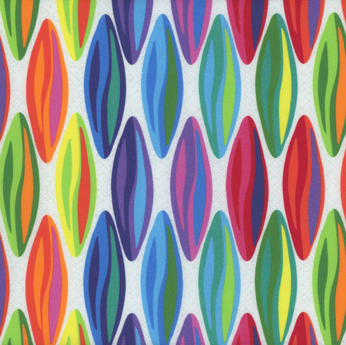 Benartex Fabrics Kaleidoscope Metamorphosis 108 Inch Wide Quilt Back White
