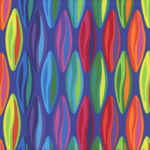 Benartex Fabrics Kaleidoscope Metamorphosis 108 Inch Wide Quilt Back Dark Blue