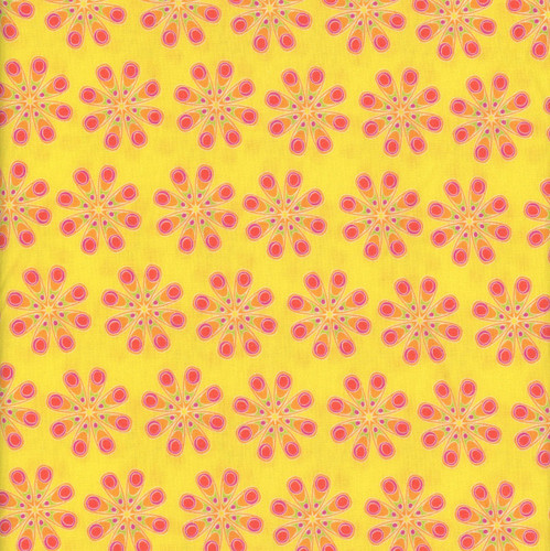 Benartex Fabrics Kaleidoscope Yellow Kaleidoscope